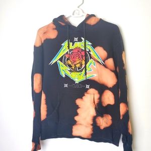 Black Keys Acid Wash Hooded Sweatshirt